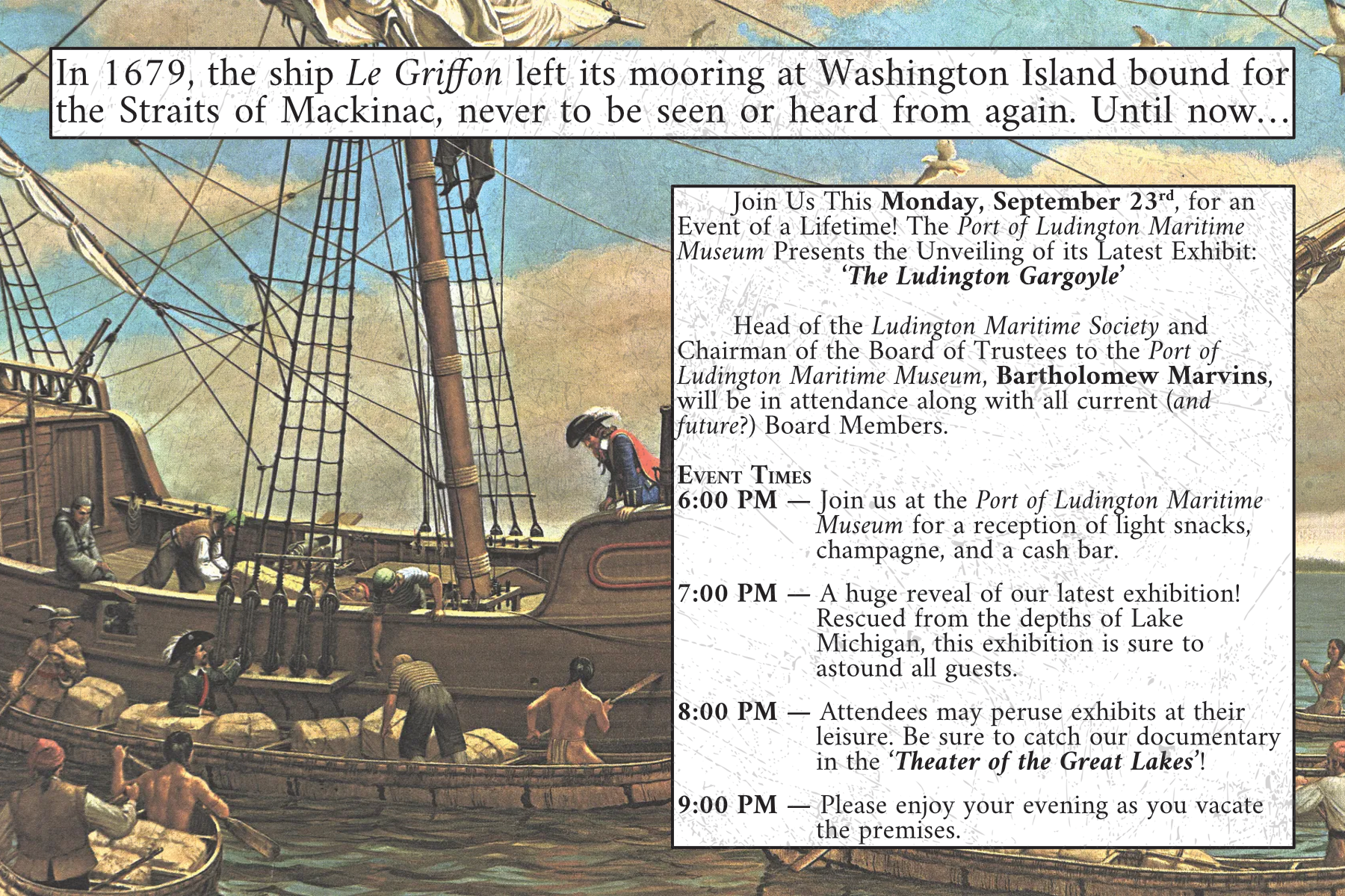 Supplemental Material: Grotesque Event Invitation Mailer